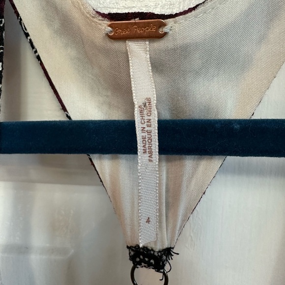 FREE PEOPLE | Women’s Size 4 Serves You Right Printed Black Maxi Dress - Picture 7 of 7